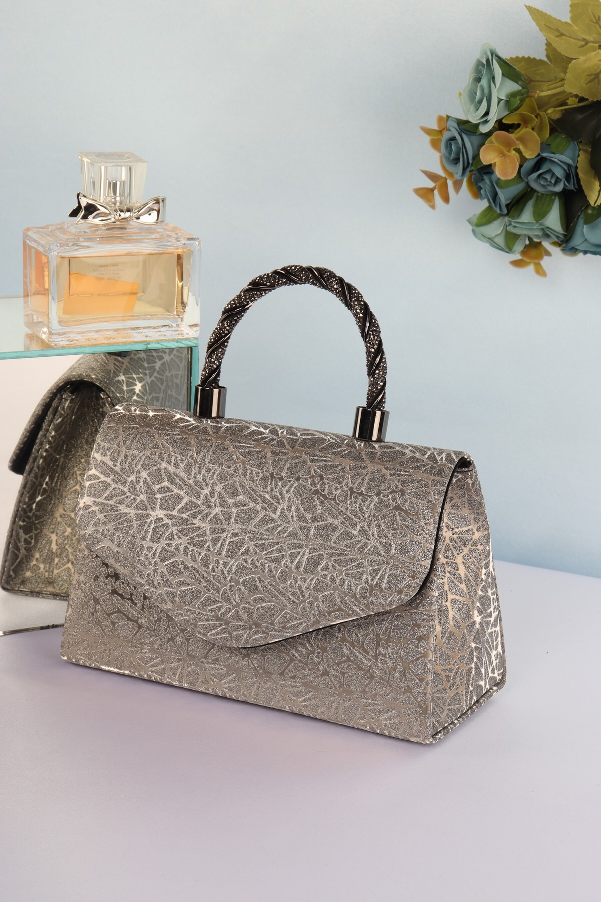 weem bag Elysara EB0267 | NEW YAPRAK ŞIK ÖRGÜ SAPLI ÇANTA