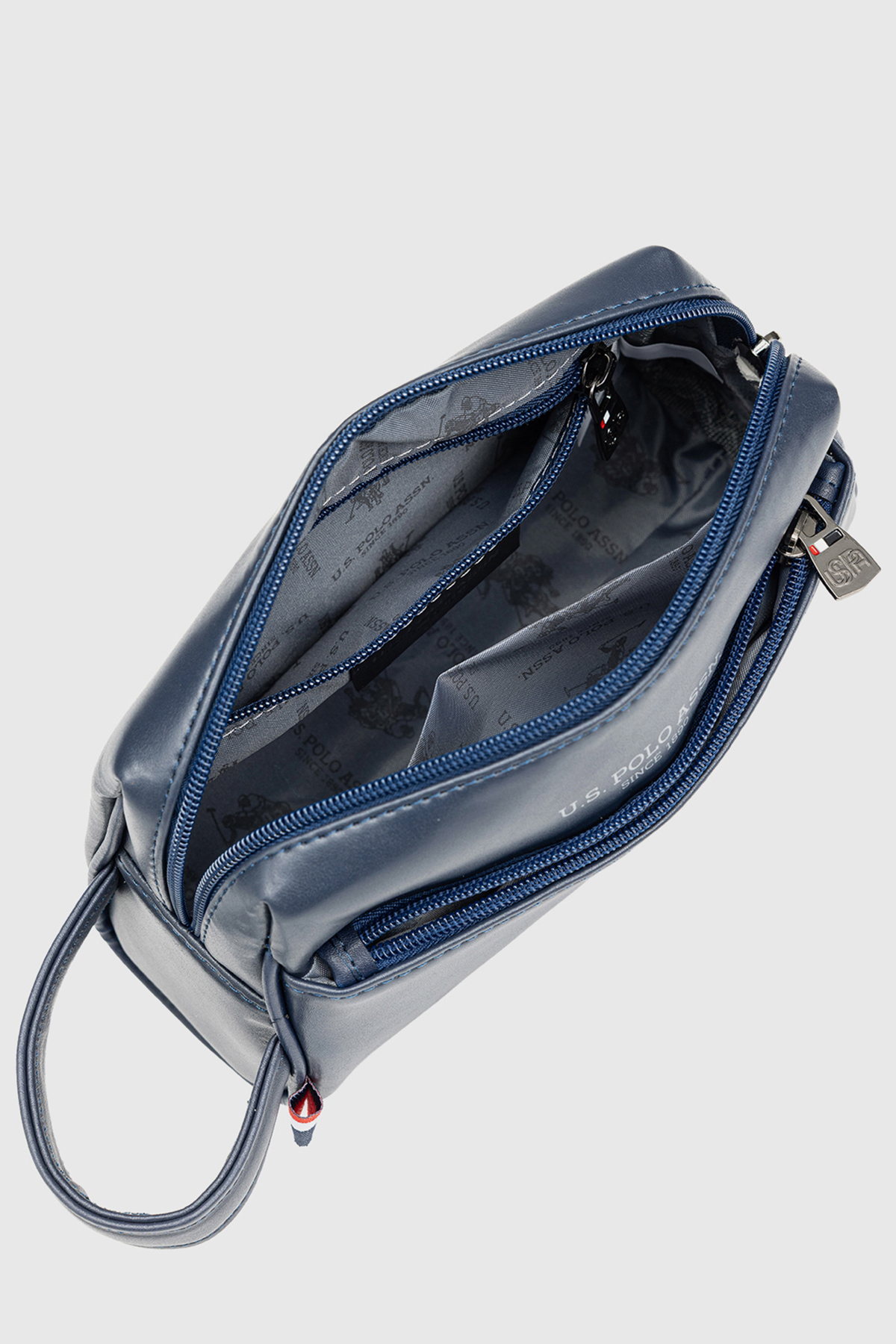 U.S. Polo Assn. 26046-26047 El Portföy El Çantası Clutch Çanta Traş Çantası LACİVERT görsel 5