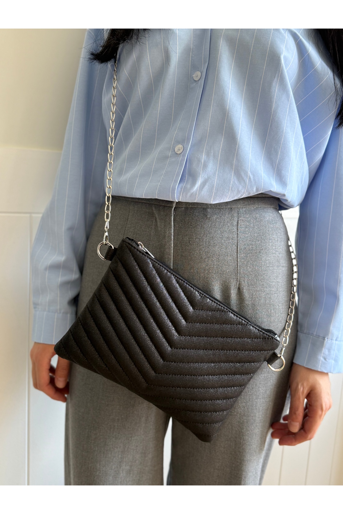 lalettobags Kadın Kabartmalı Portföy & Clutch Çanta görsel 6