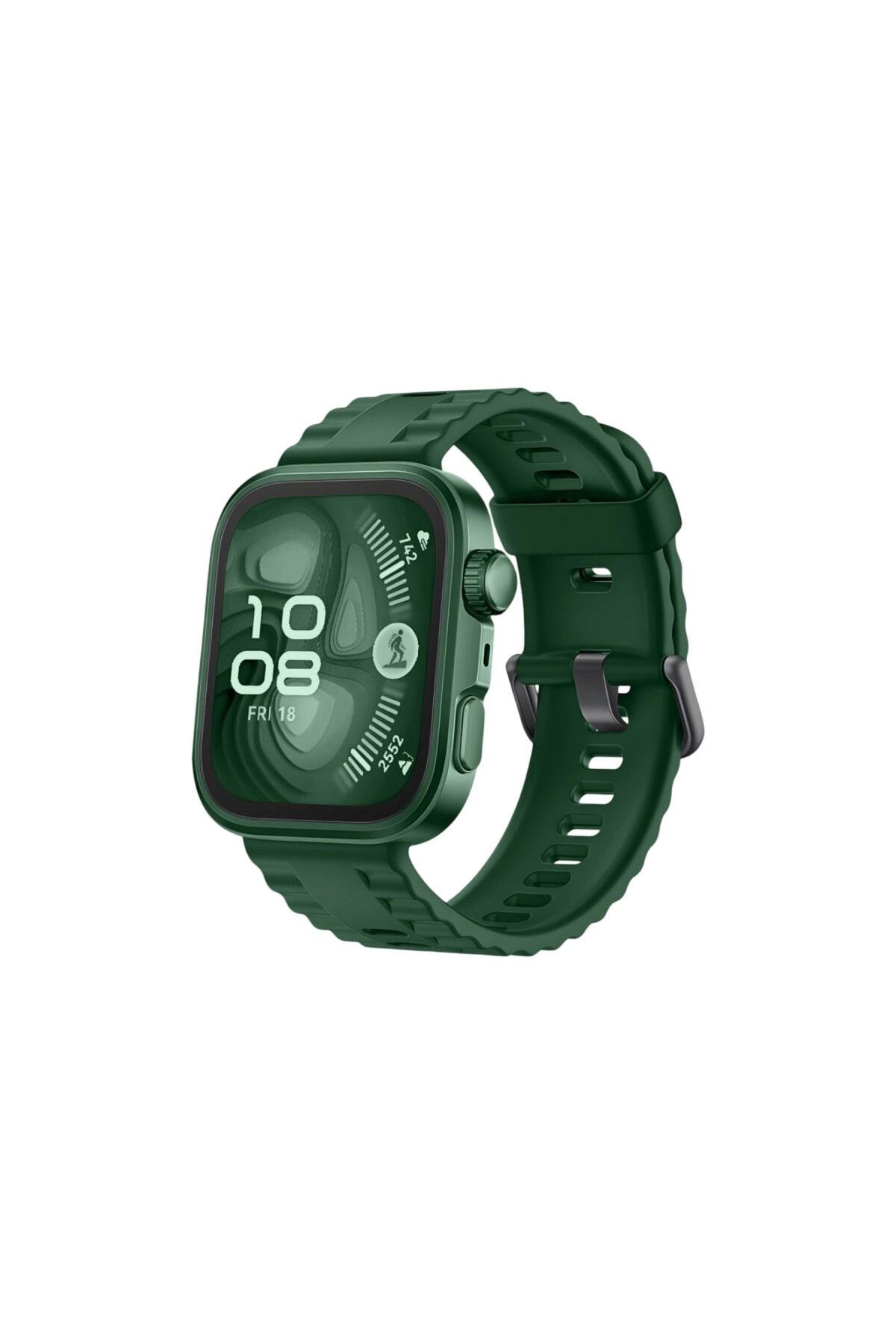 Huawei Fit 4 Nova Silikon Kordon (saat Değildir) - Koyu Yeşil