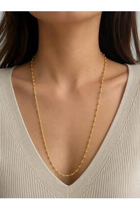 LUNAR by Duygu 14 K TOPLU KÜÇÜK ATAÇ VİP GOLD UZUN ZİNCİR KOLYE