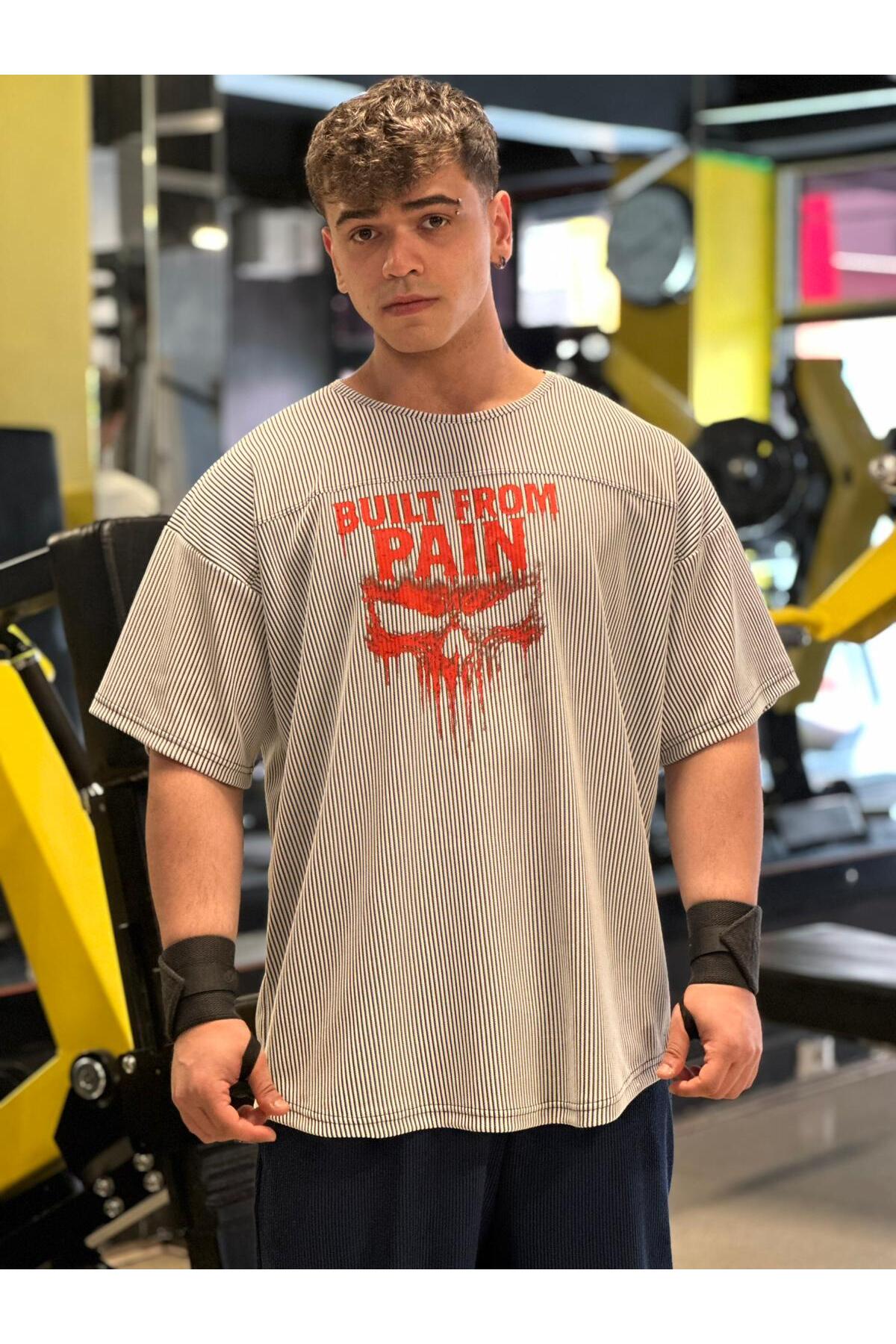 Goat Giyim Fitness Üst Sporcu Baggy Kesim T-Shirt
