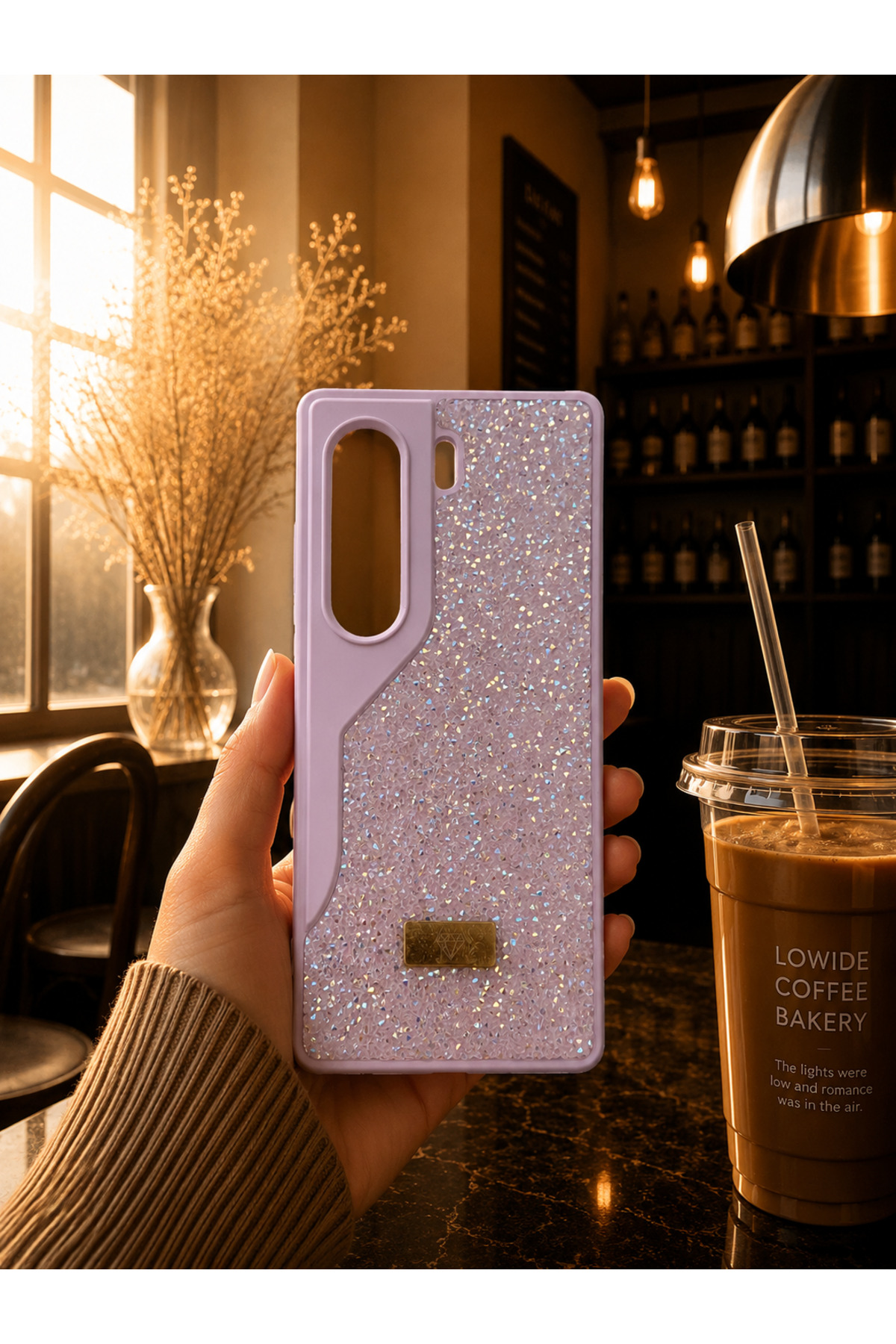 Tecno Camon 40 Compatible Velvet Diamond Design Rhinestone Shiny Diamond Silicone Case