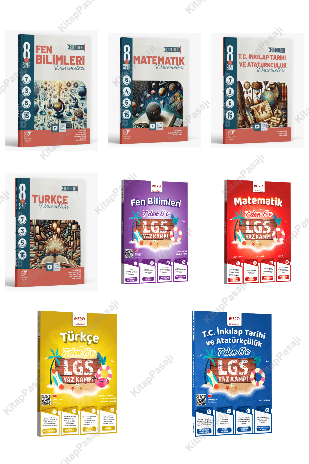 Quality Company Design Program 5冊セット Ulti Yayınları İntro Yayınları 7 den 8 e LGS Fen Matematik Türkçe
