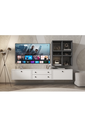 nettrends.net the new trend of shopping Yüzer TV Sehpası – Modern Antrasit Gö...