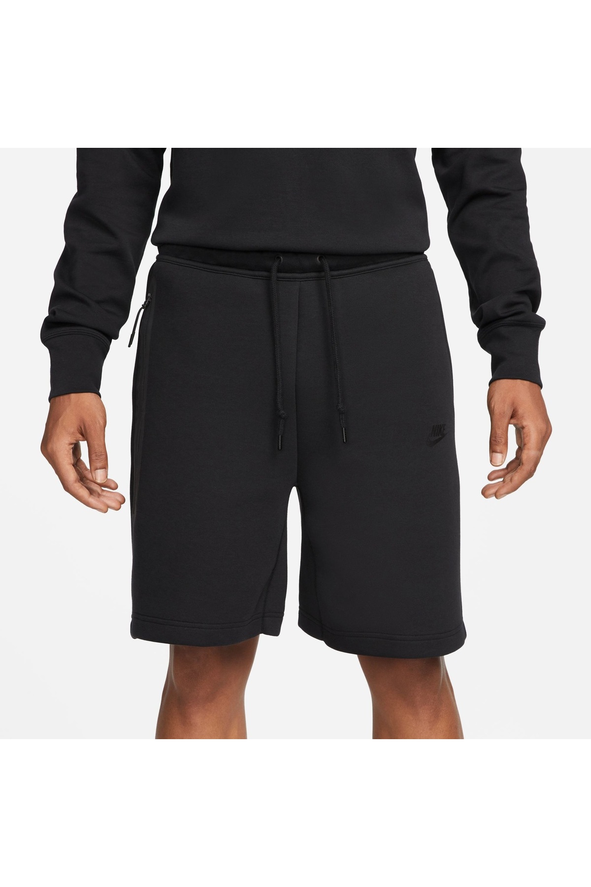 شلوارک مردانه مشکی Tech Fleece - فروشگاه ورزشی نایکی شورت ورزشی Nike
