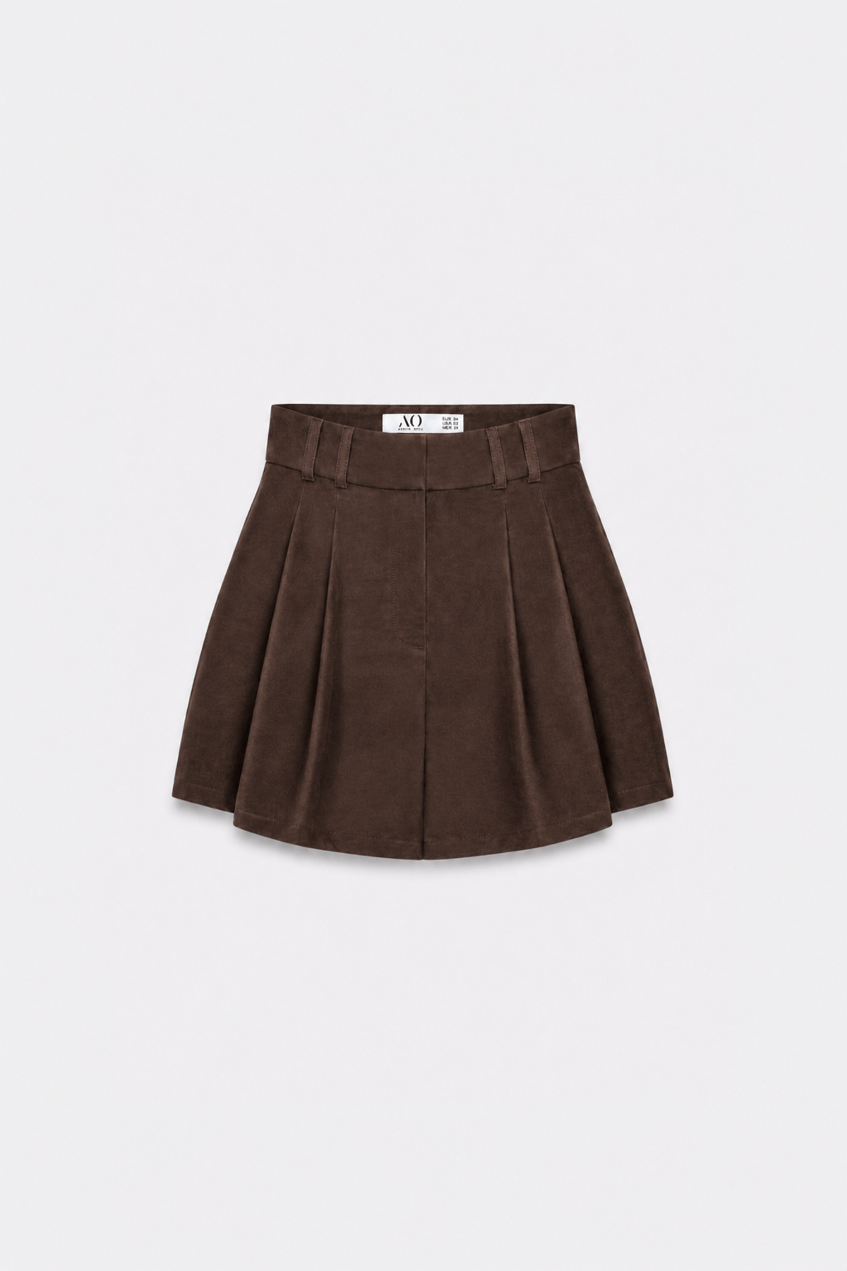 Premium Rovena Double Pleat Detailed Mini Woven Shorts