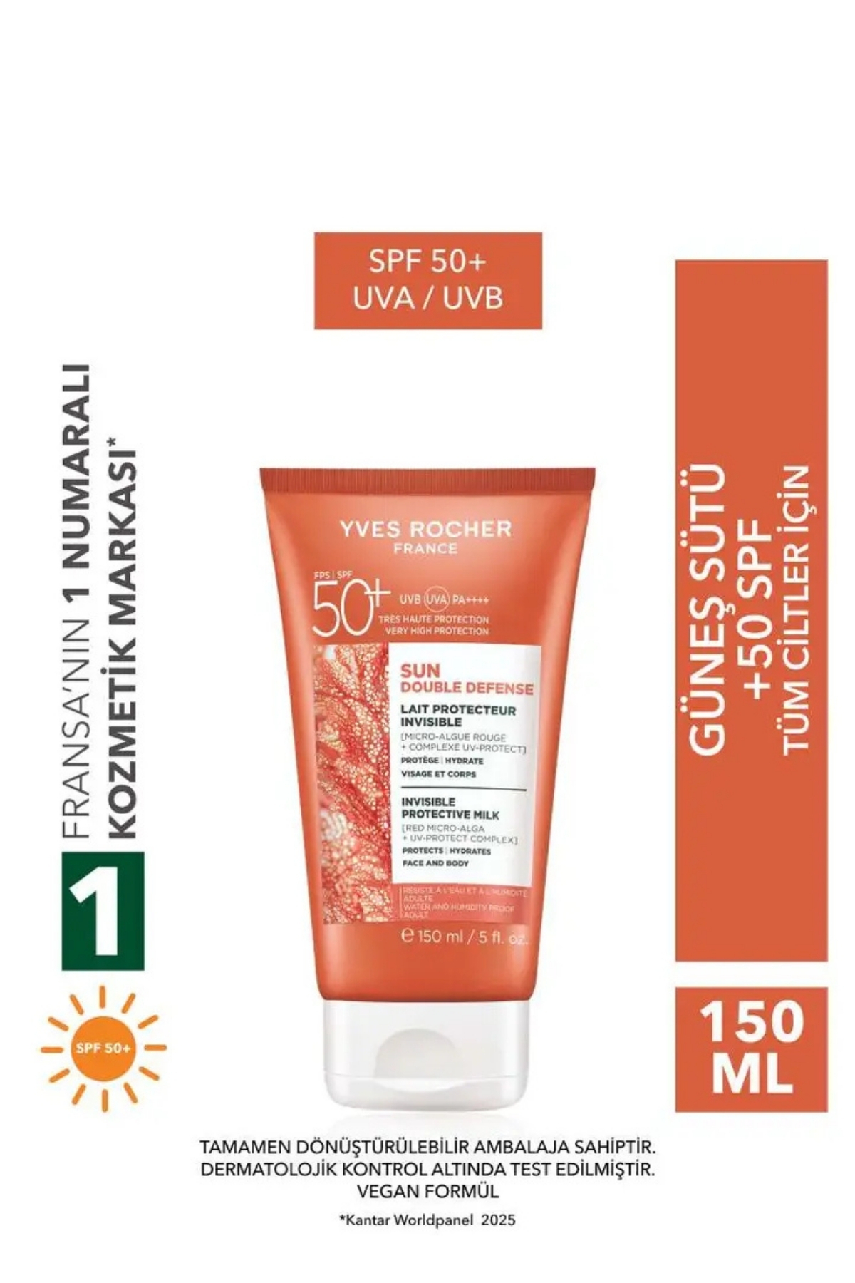 ست سه تکه ضد آفتاب و مراقبت پس از آفتاب سان دبل دیفنس با SPF 50+ — SUNSET-YVES-BYD-10 — تصویر 5 از 6