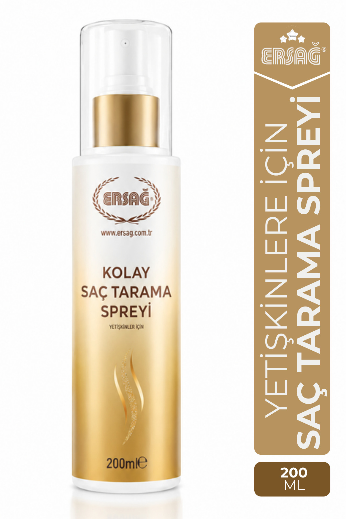 Ersağ Kolay Saç Tarama Spreyi - Yetişkinler İçin 200 ML — ERS04521895