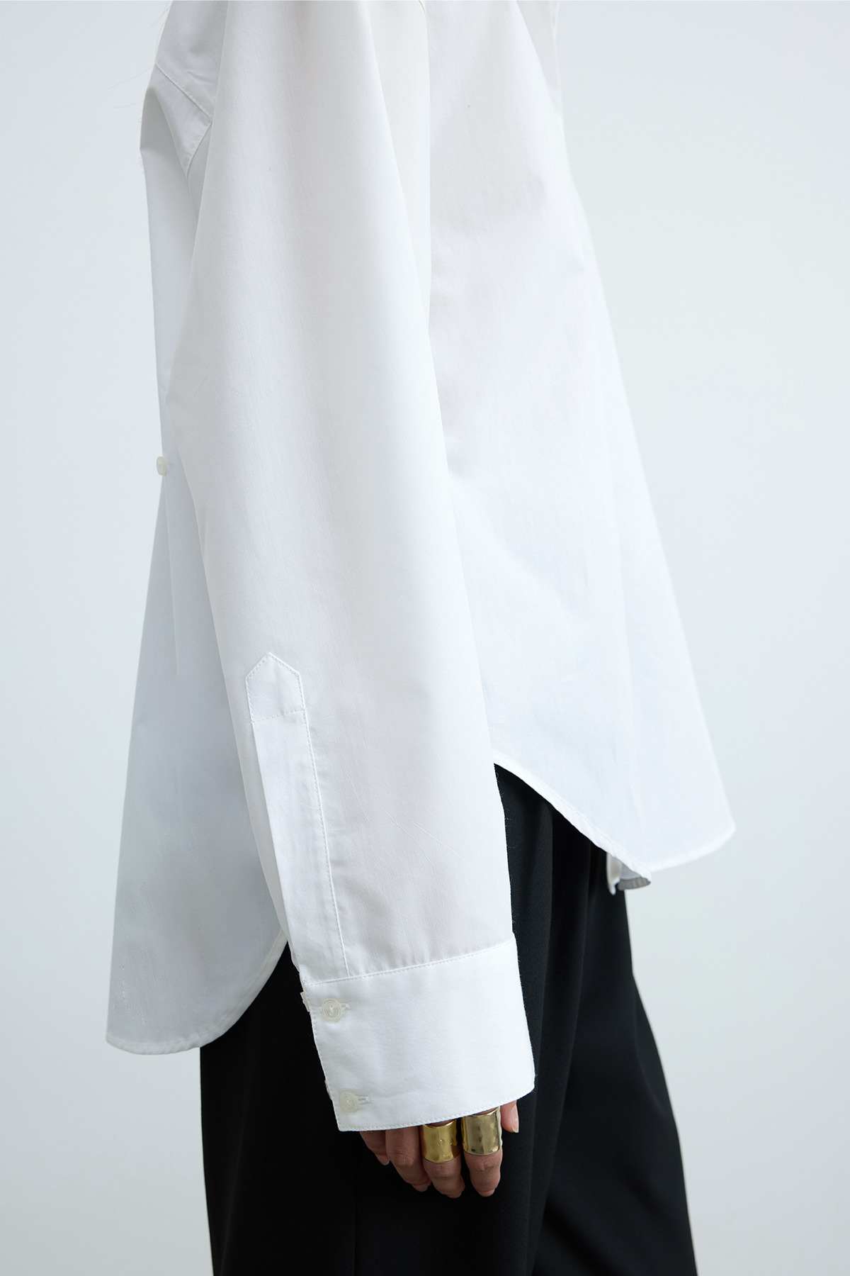 Suud Collection Beyaz Page Oversize Gömlek görsel 3