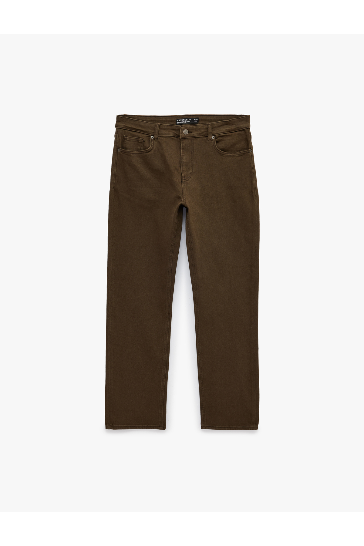 Koton Normal Bel Pamuklu Straight Fit Jean Pantolon - Mark Jean görsel 3