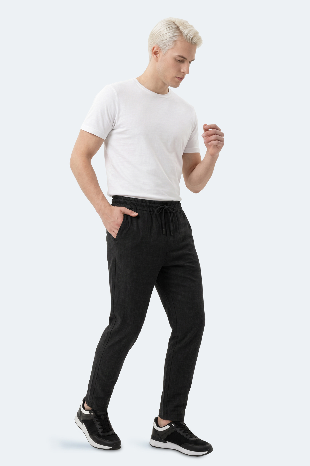 Slazenger KARMELA Erkek Siyah Eşofman Altı görsel 8