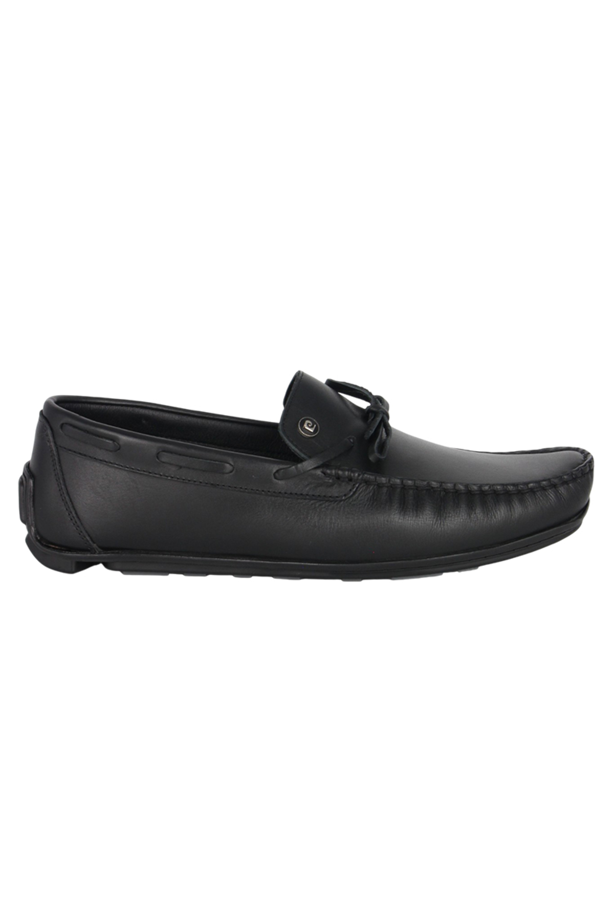 کفش رانندگی مردانه چرم اصل مشکی مدل Driver Loafer، کفش راحتی بدون بند پیر کاردین کفش کلاسیک Pierre Cardin