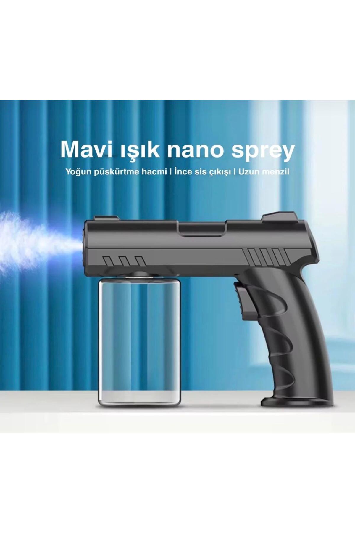 BBOXYGEN 280 ml Nano Mavi Işıklı Şarjlı Sprey Tabancası Kablosuz berber güzellik salonu otomatik su tabancası — 7419875