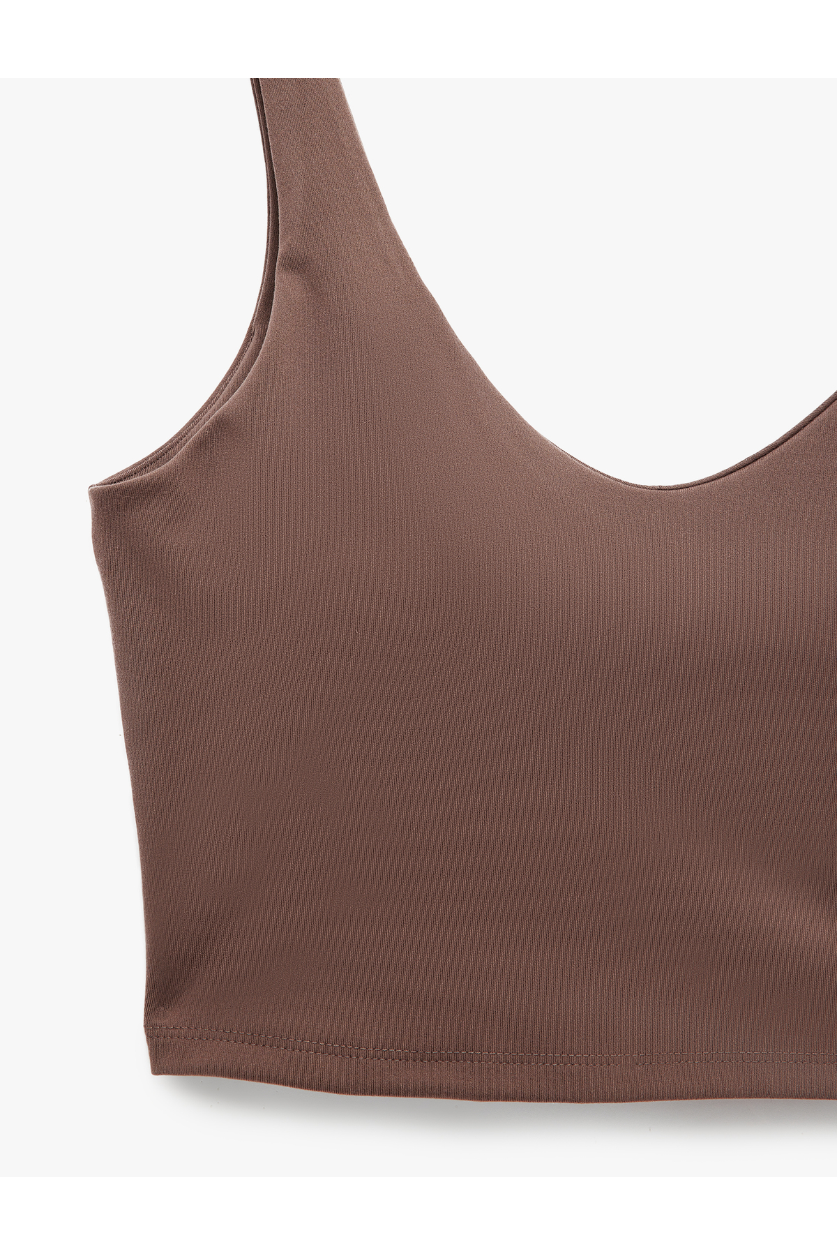 Koton Kolsuz V Yaka Kaplı Slim Fit Sporcu Sütyeni görsel 7