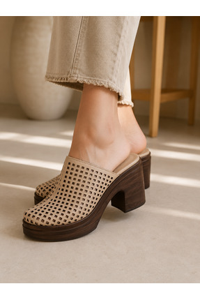 Maiss Shoes Hakiki Deri Kadın Terlik