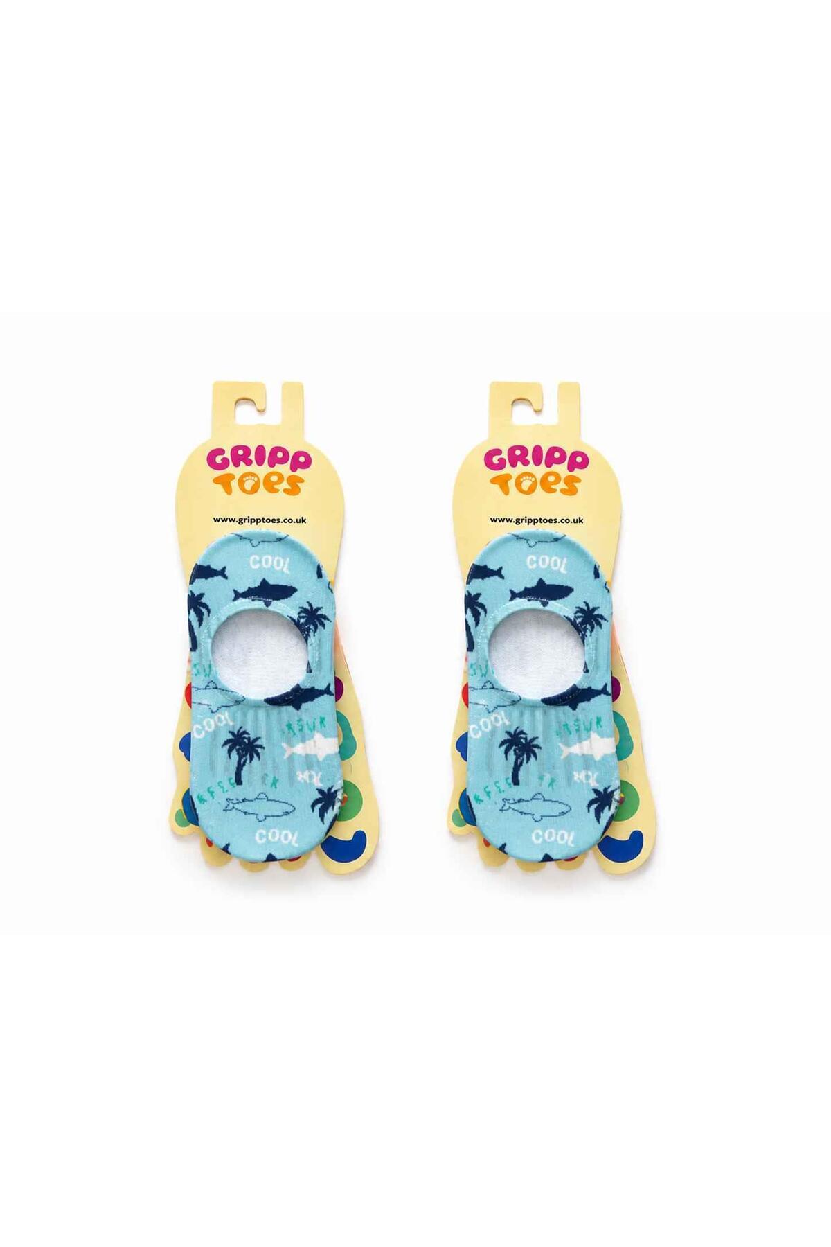 GrippToes Kaymaz Damla Tabanlı Deniz&Havuz Çorabı U2 görsel 2