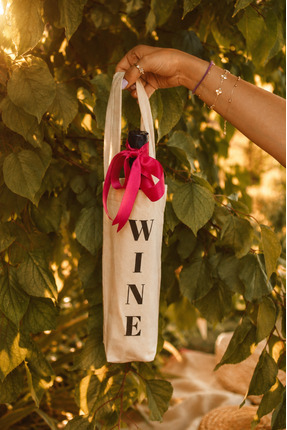 Luft Co. Wine Bottle Bag Kanvas Taşıma Çantası