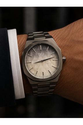 BLM WATCH BLM Black Ice Geometrik Kadranlı Model Erkek Saat