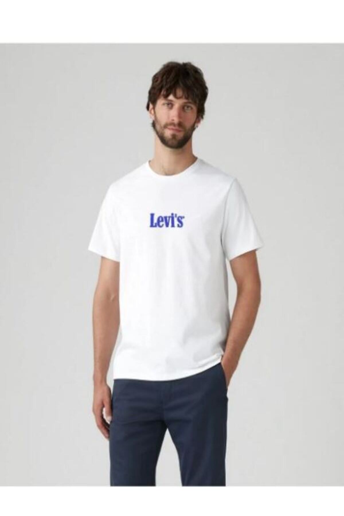 تی‌شرت یقه گرد مردانه با لوگوی برند - A20820361 لیوایز تی شرت Levi's