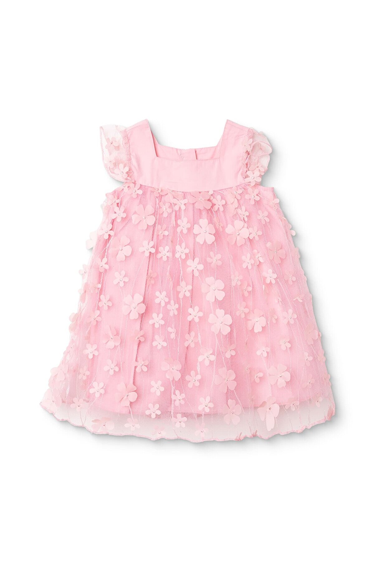 ebebek Hello Baby HelloBaby Kız Bebek Elbise Fermuarlı Modelli Yaka Atlet