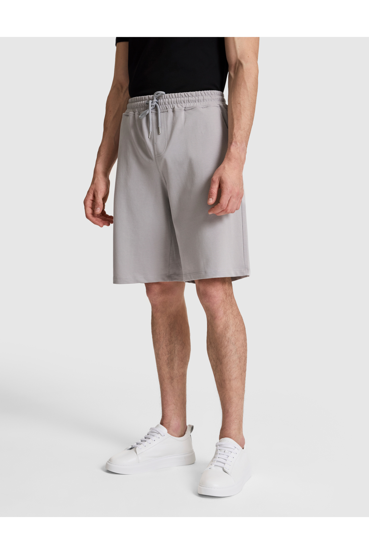 Pierre Cardin Gri Comfort Fit Örme Şort 50327867-VR024 görsel 2