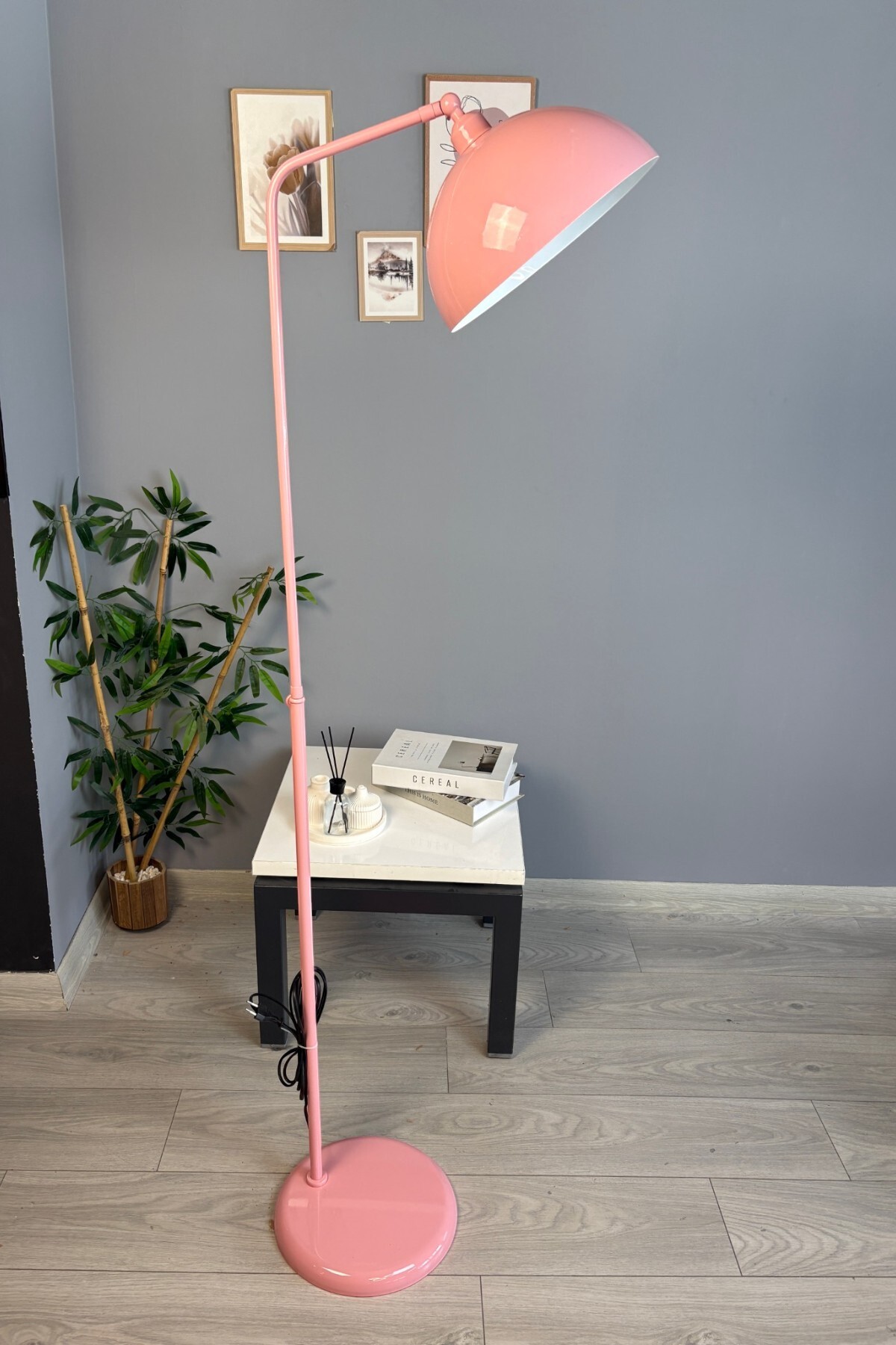 Pink Floor Lamp Moving Head Modern Decorative Metal Living Room Study Room Floor Lamp