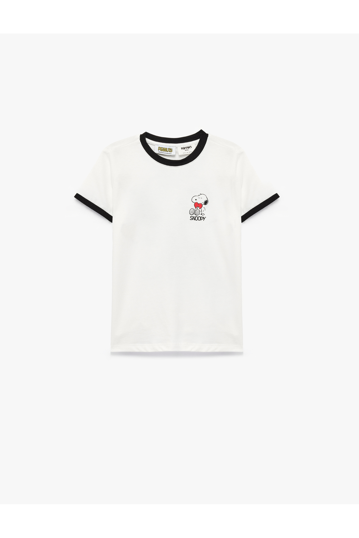 Koton Snoopy Printed Crew Neck Short Sleeve Cotton Licensed T-Shirt