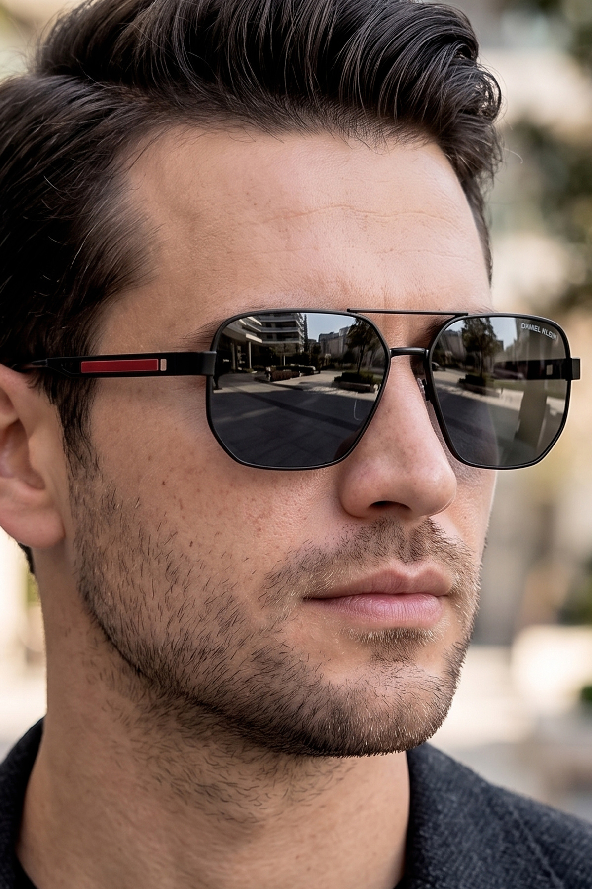 Daniel Klein Polarize - UV400 Koruma Metal Çerçeve Siyah Renk Orijinal Erkek Güneş Gözlüğü 59 Ekartman DKGG81C1