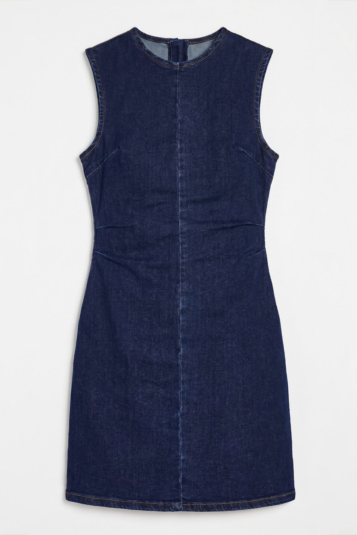 Hiccup Denim Kısa Elbise