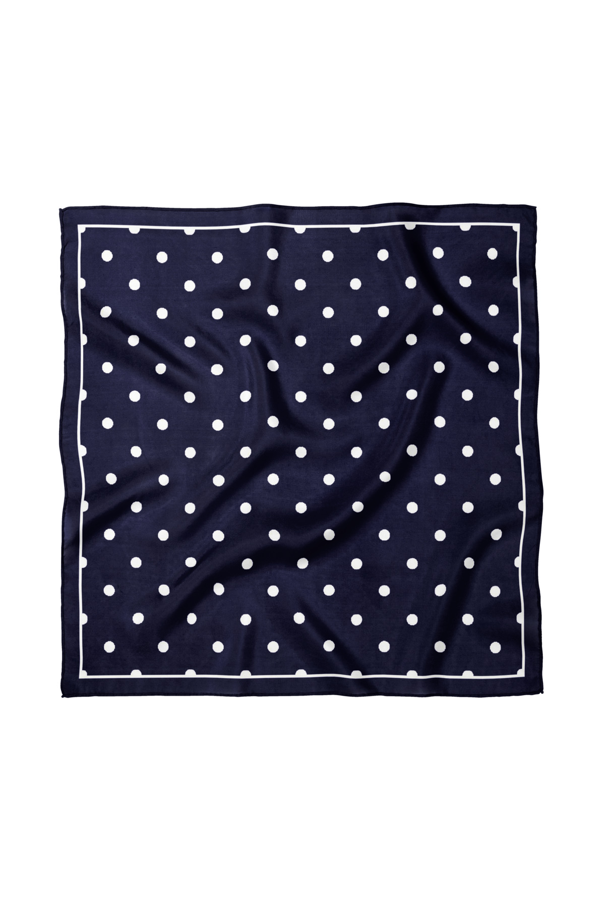 Polka Dot Patterned Scarf / Bandana 70x70cm
