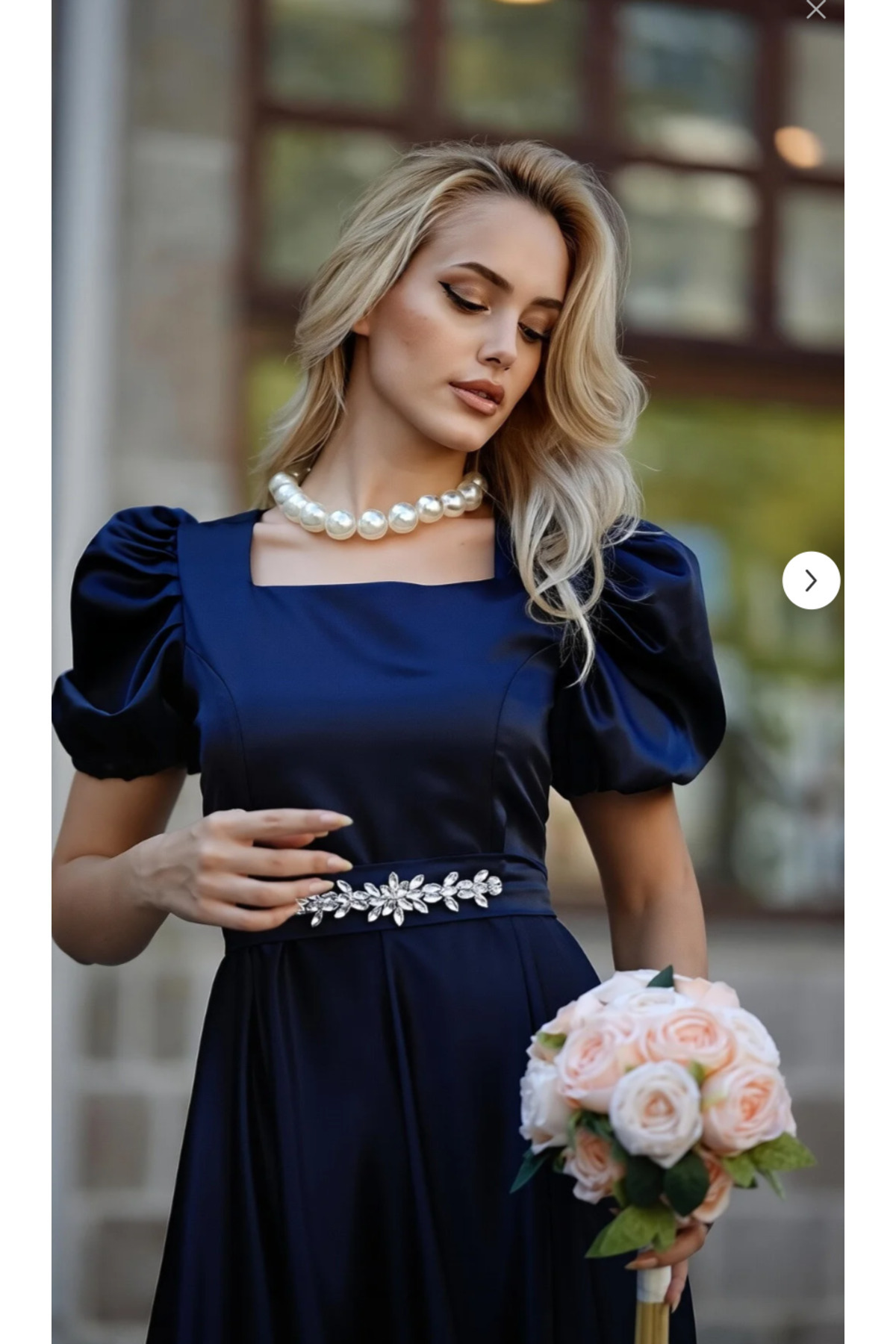 WOMEN 'S black Victoria DRESS WITH SQUARE NECK BELT BUCKLE DETAIL