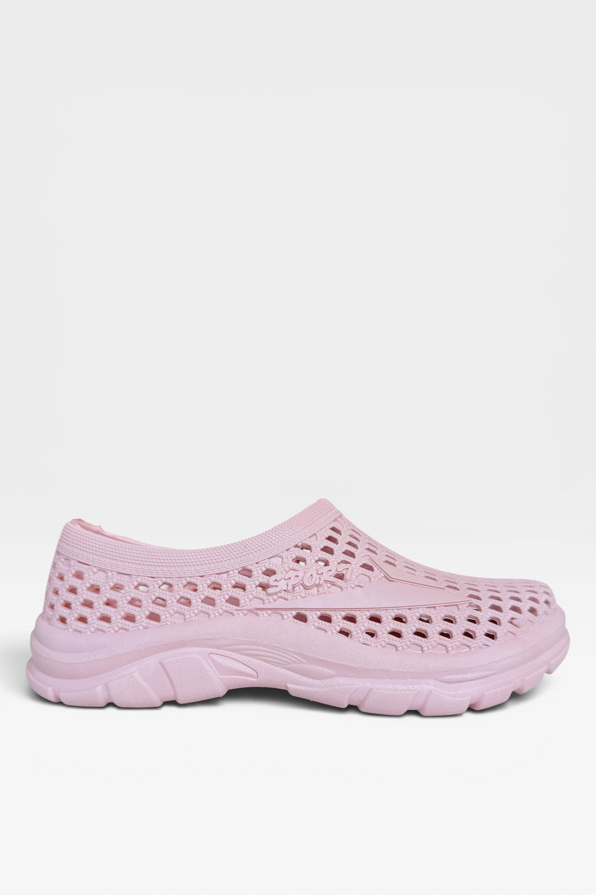 Liger Unisex Yazlık Çok Amaçlı Havuz Plaj Bahçe Anatomik Yumuşak Taban Günlük Ayakkabı PEMBE