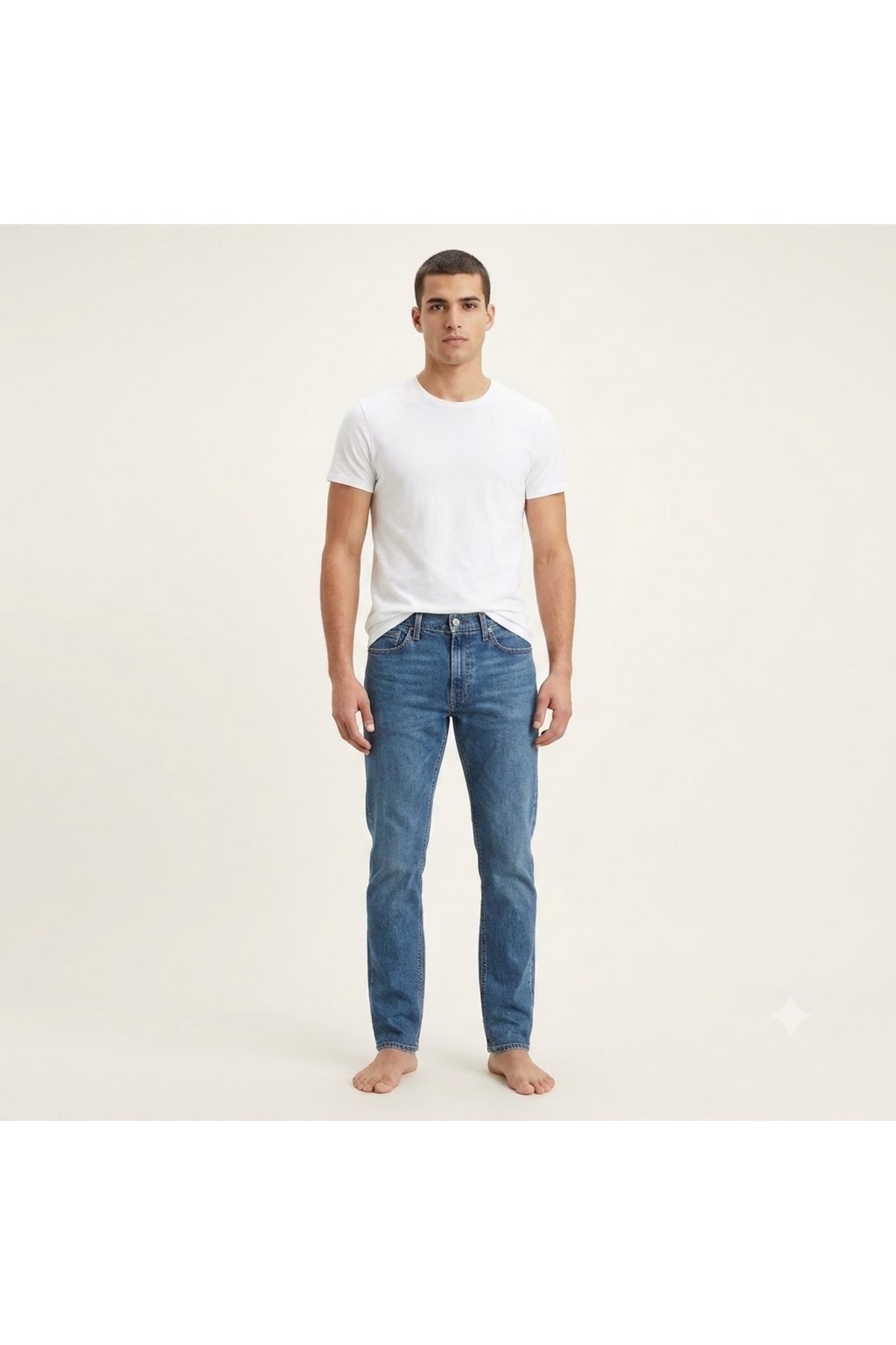 شلوار جین مردانه راحت لیکرا، کمر کشی معمولی نخی 511 -0056 لیوایز شلوار جین Levi's