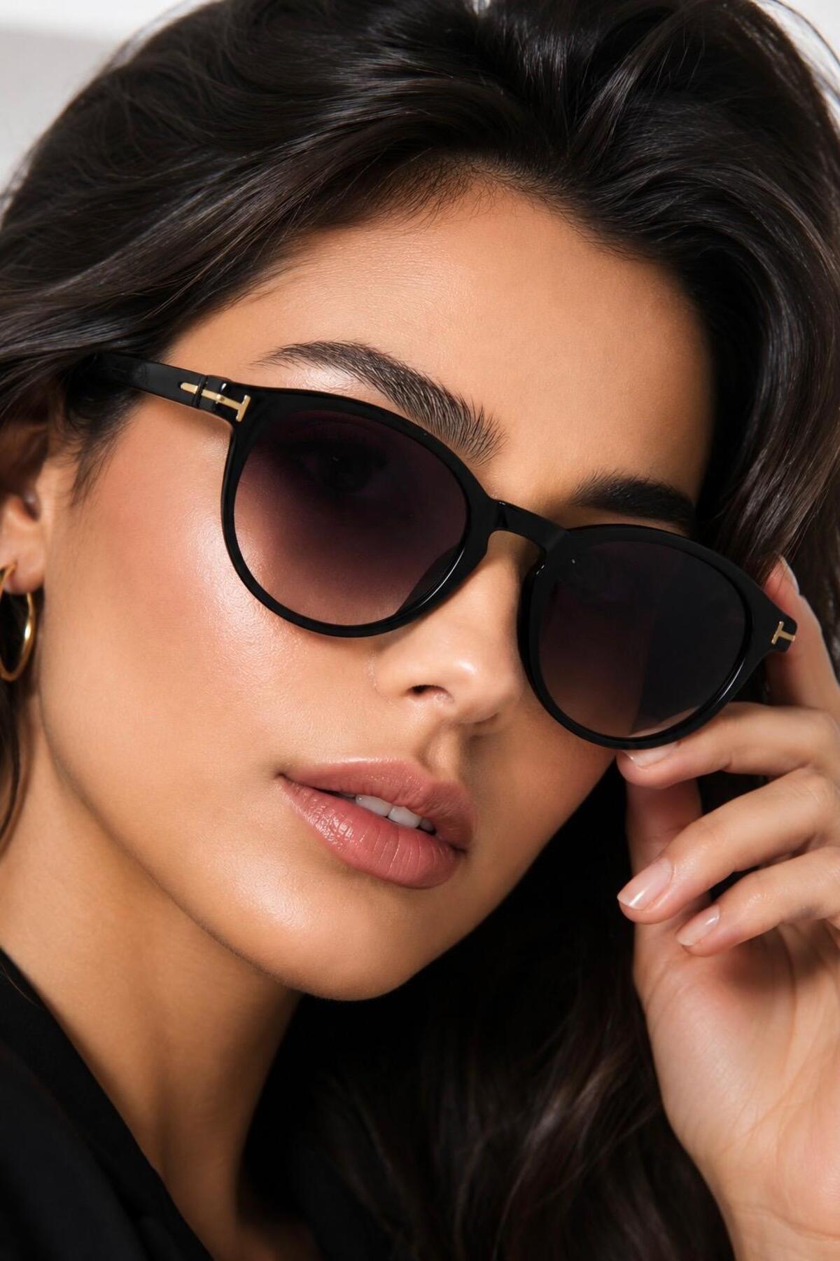 Nilu Moda Yuvarlak Tasarım, Maksimum Etki | UV400 Güneş Gözlüğü görsel 2