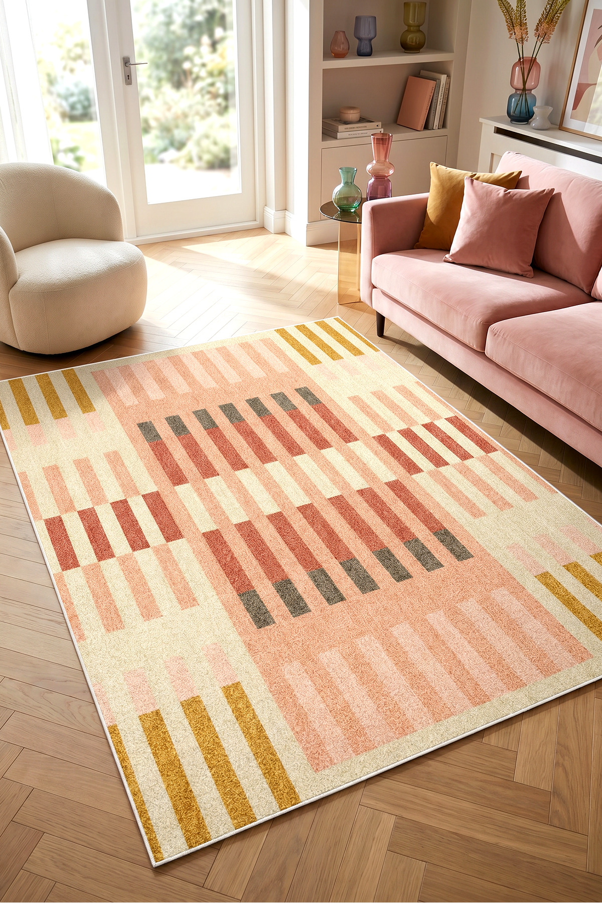 Digital Anti-Slip Washable Colorful Living Room Rug Kitchen Rug Aisle Rug