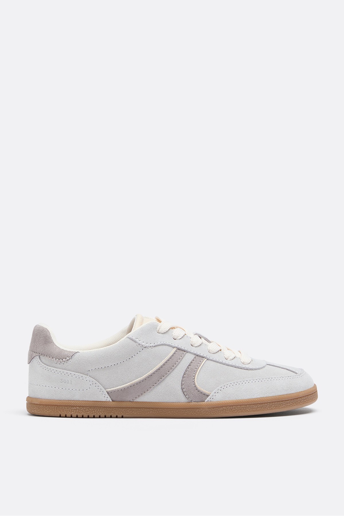 Stradivarius S011 Retro deri spor ayakkabı görsel 2