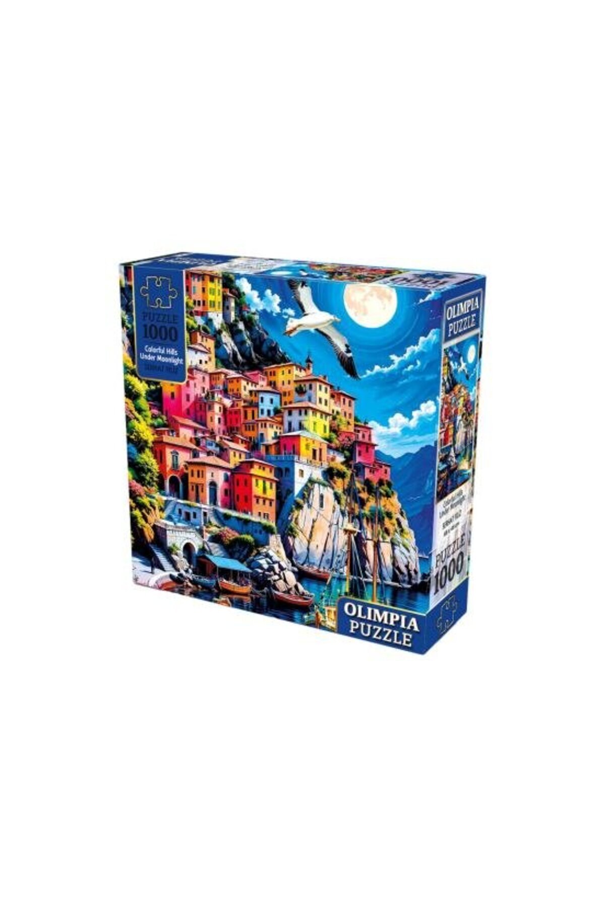Ks Games Olimpia Colorful Hills Under Moonlight 1000 Parça Puzzle