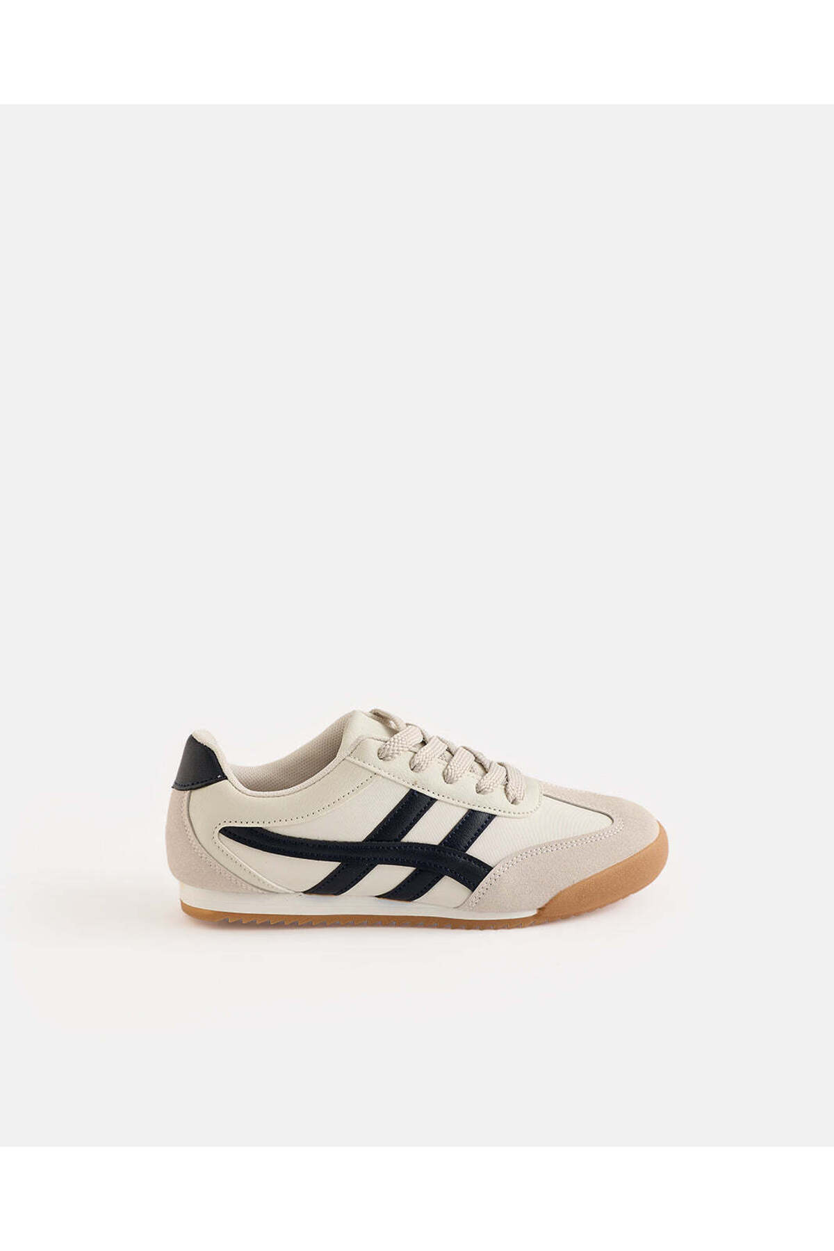 REDTAG Boys White Retro Low Top Sneakers