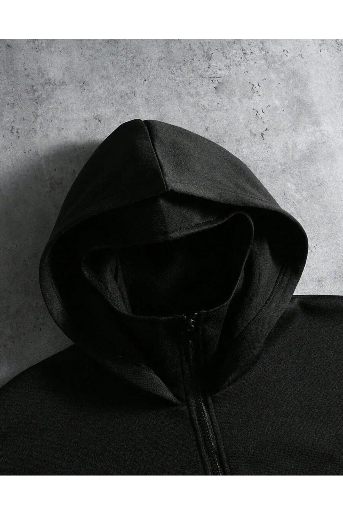 AZIZI TEKSTIL Kar Maskeli Ninja Unisex Sweatshirt Hırka 2iplik kalın polar görsel 7