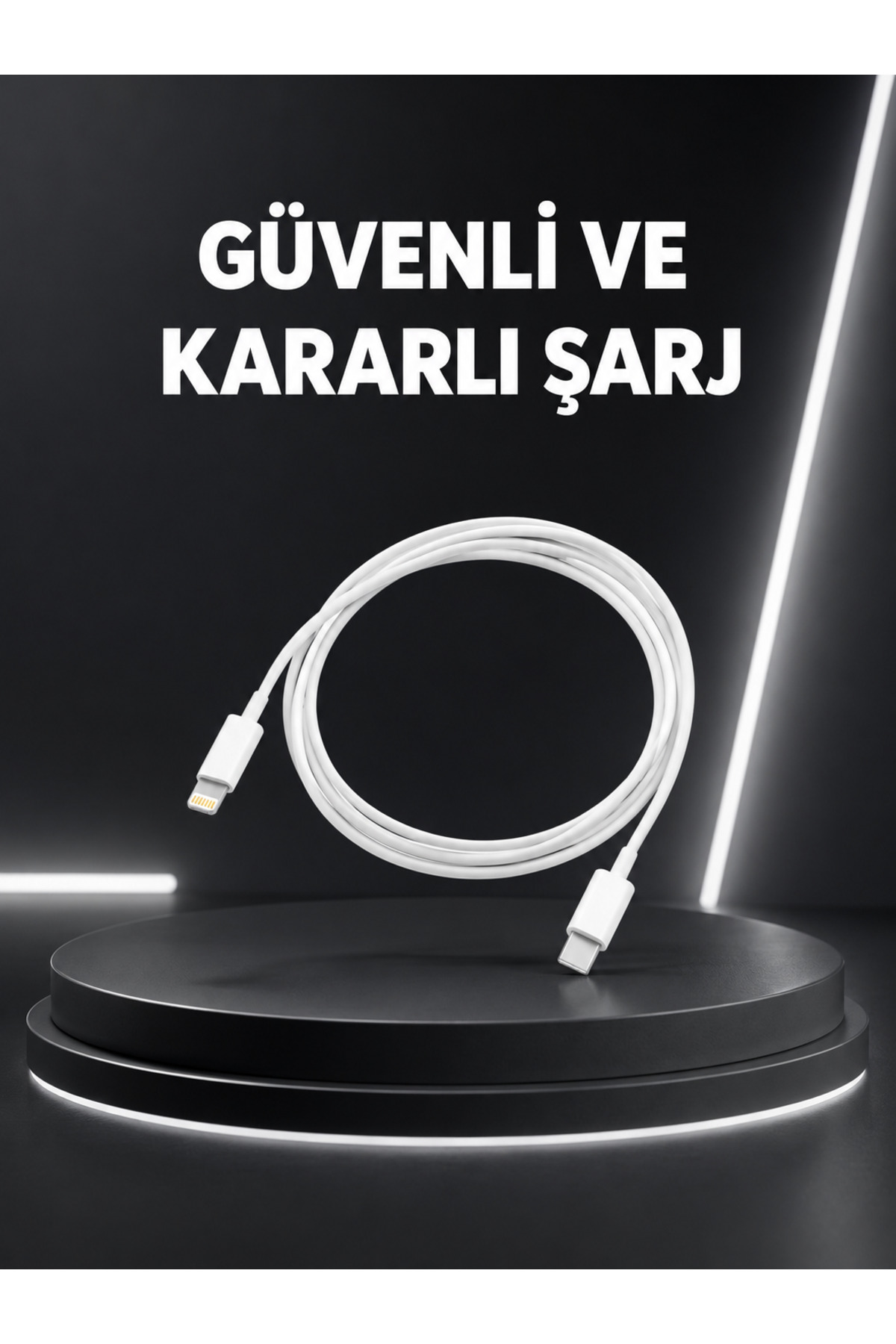 markentegra Dayanıklı TPE Lightning Kablo – 30W Hızlı Şarj ve Veri Transferi