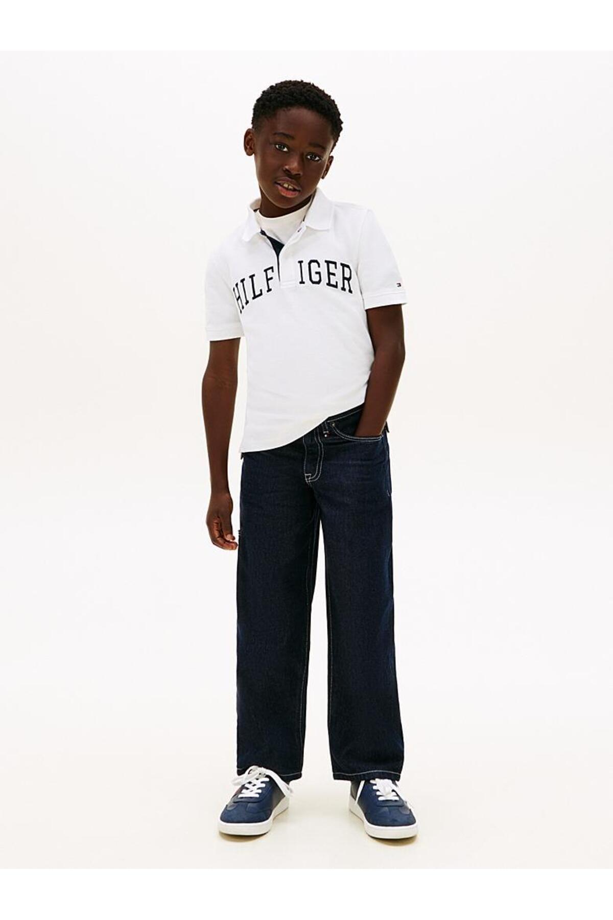 پولوشرت پسرانه یقه پلو | تامی هیلفیگر Tommy Hilfiger KB0KB10231YBR BD - تصویر 2