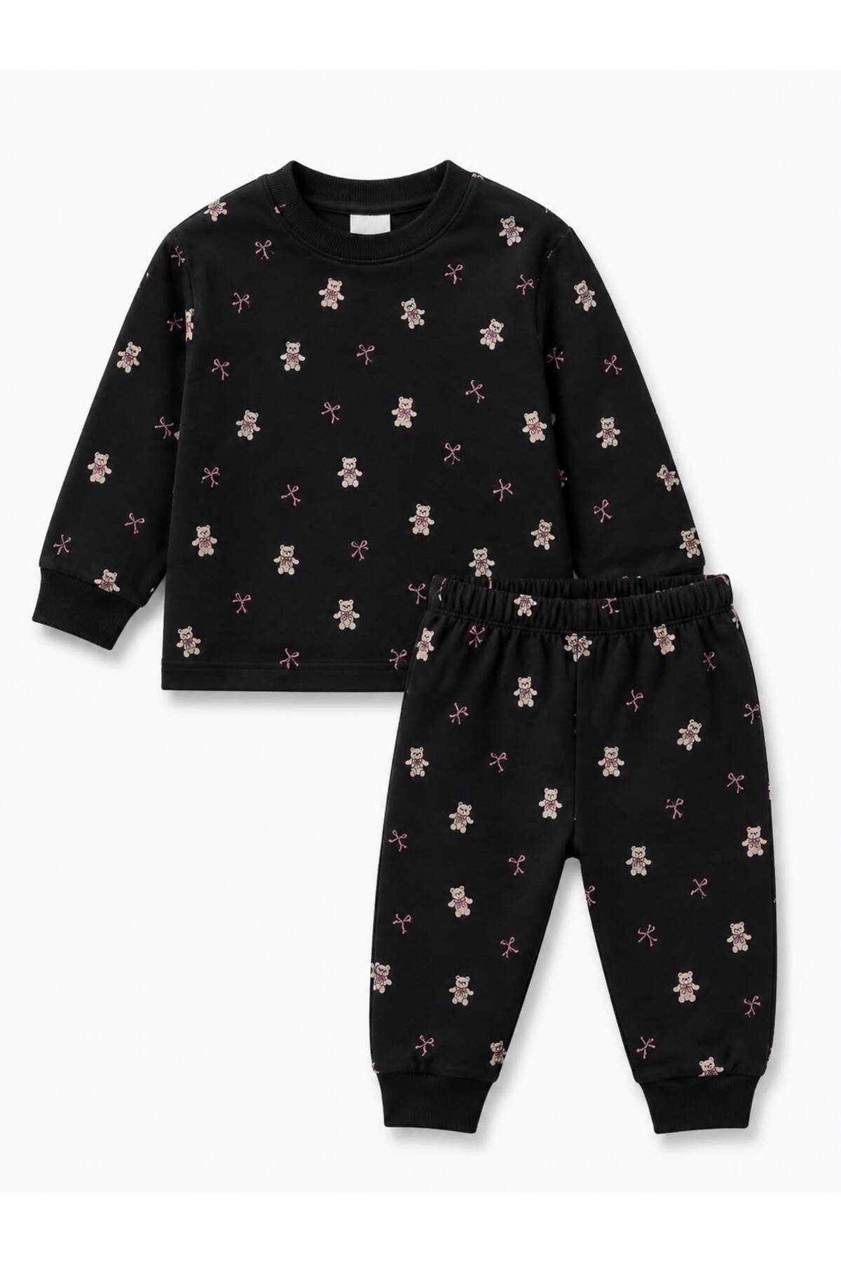 Oz Baby Thermal Suede Unisex Baby Kids Tracksuit Set Long Sleeve Soft Flexible Comfortable Fit Daily Seasonal Bottom Top Set