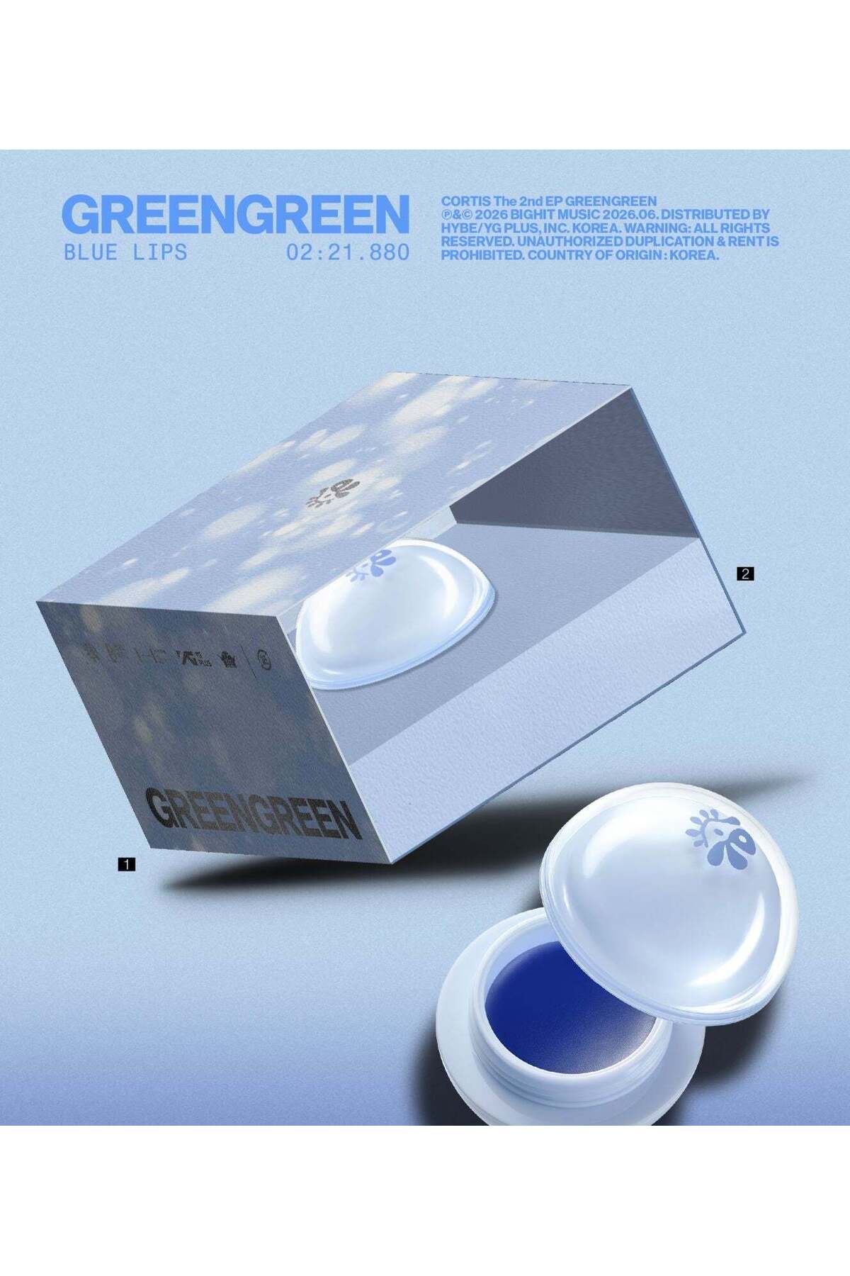 tays store CORTIS - 2nd EP [GREENGREEN] 'Blue Lips' Lip Balm Ver
