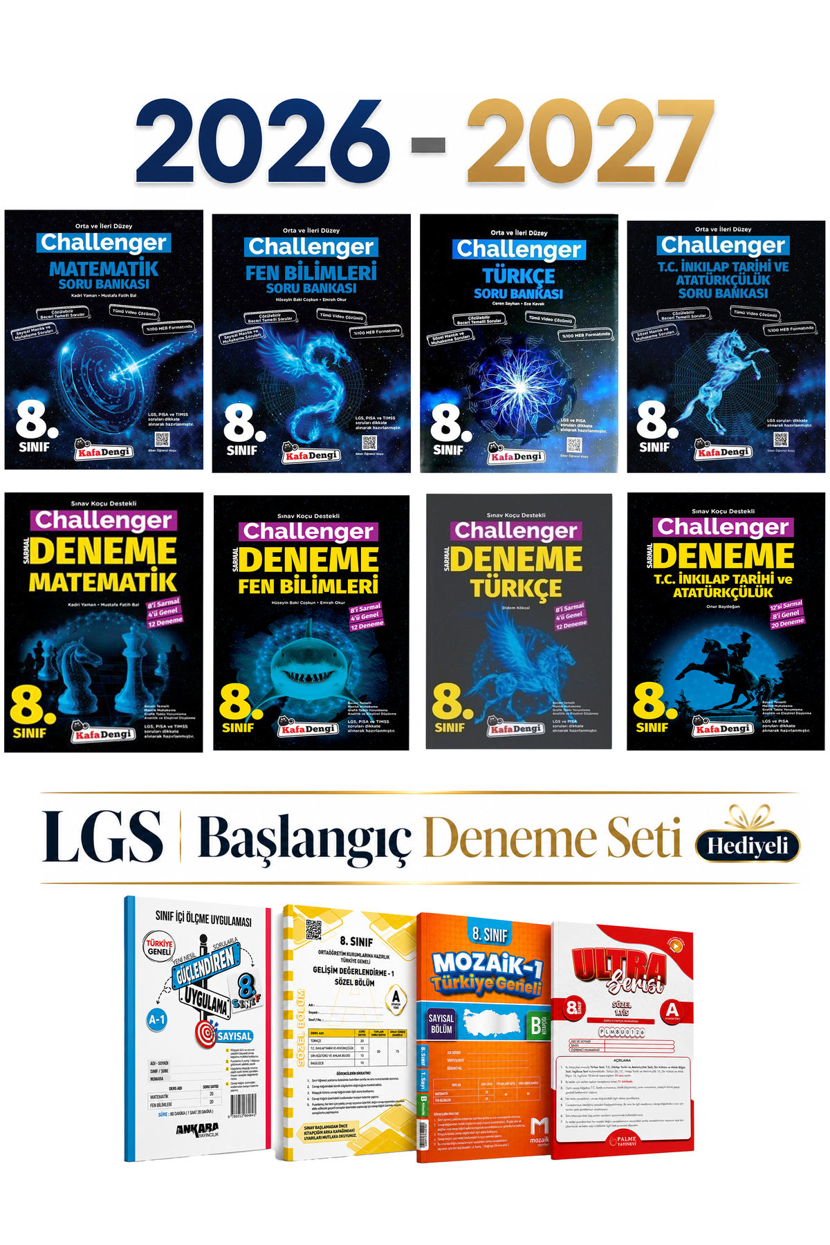 Kafa Dengi Yayınları 8. Sınıf LGS Challenger Süper Set Soru