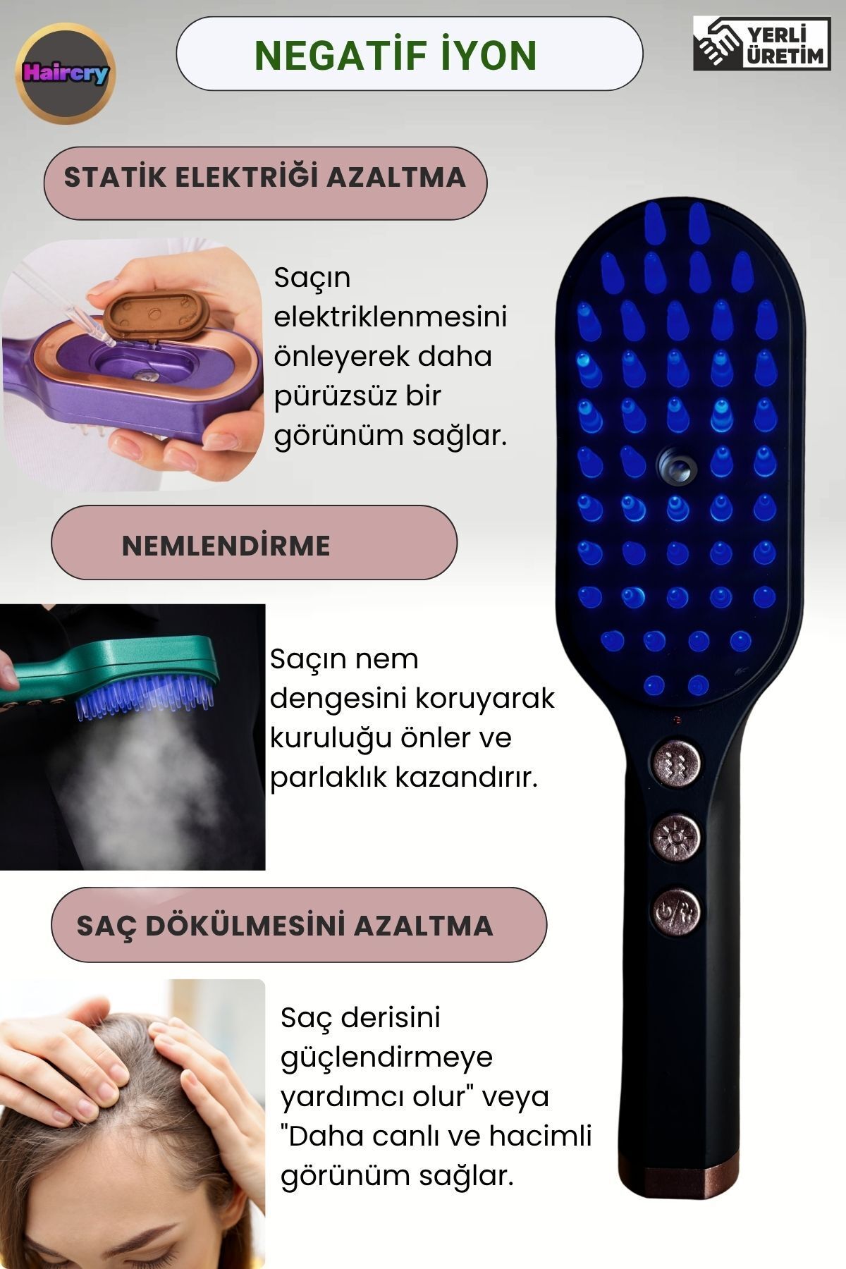 Velda Tech Haircry Evde Profesyonel Bakım 3'ü 1 Arada Buharlı Saç Bakım Cihazı - Soğuk Buhar & Işık — Tekil — تصویر 8 از 9