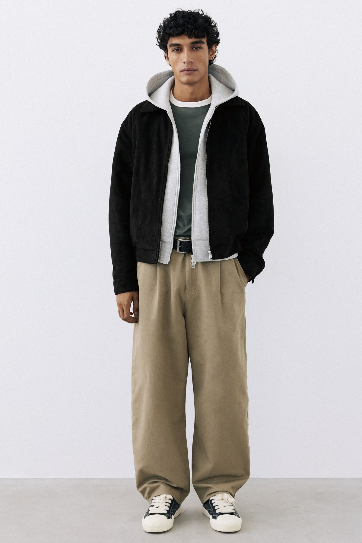Pull & Bear Suni süet ceket görsel 3