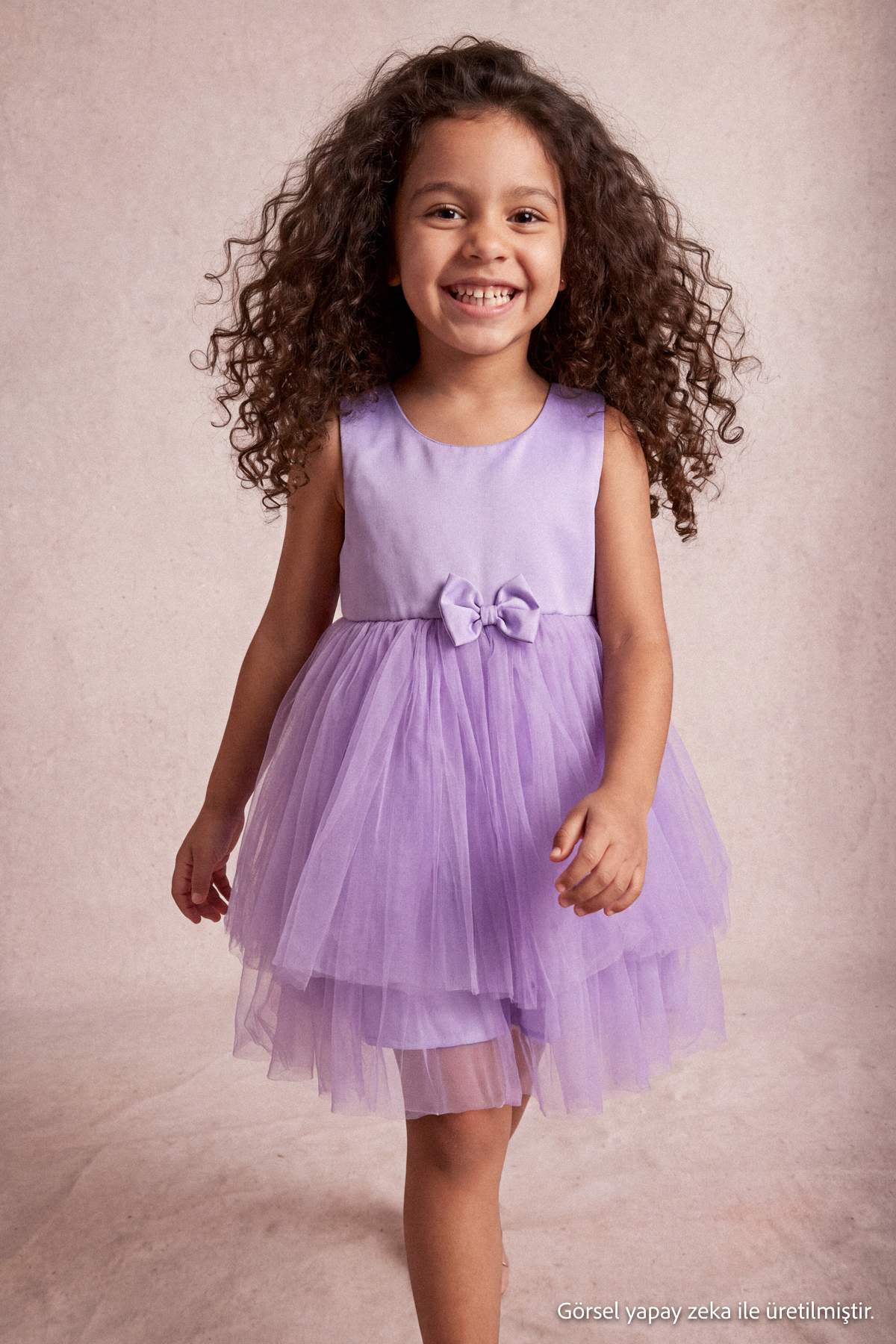 Trendyolmilla Kids Lila Maxi Düz Dokuma Elbise TKDSS26EL00067