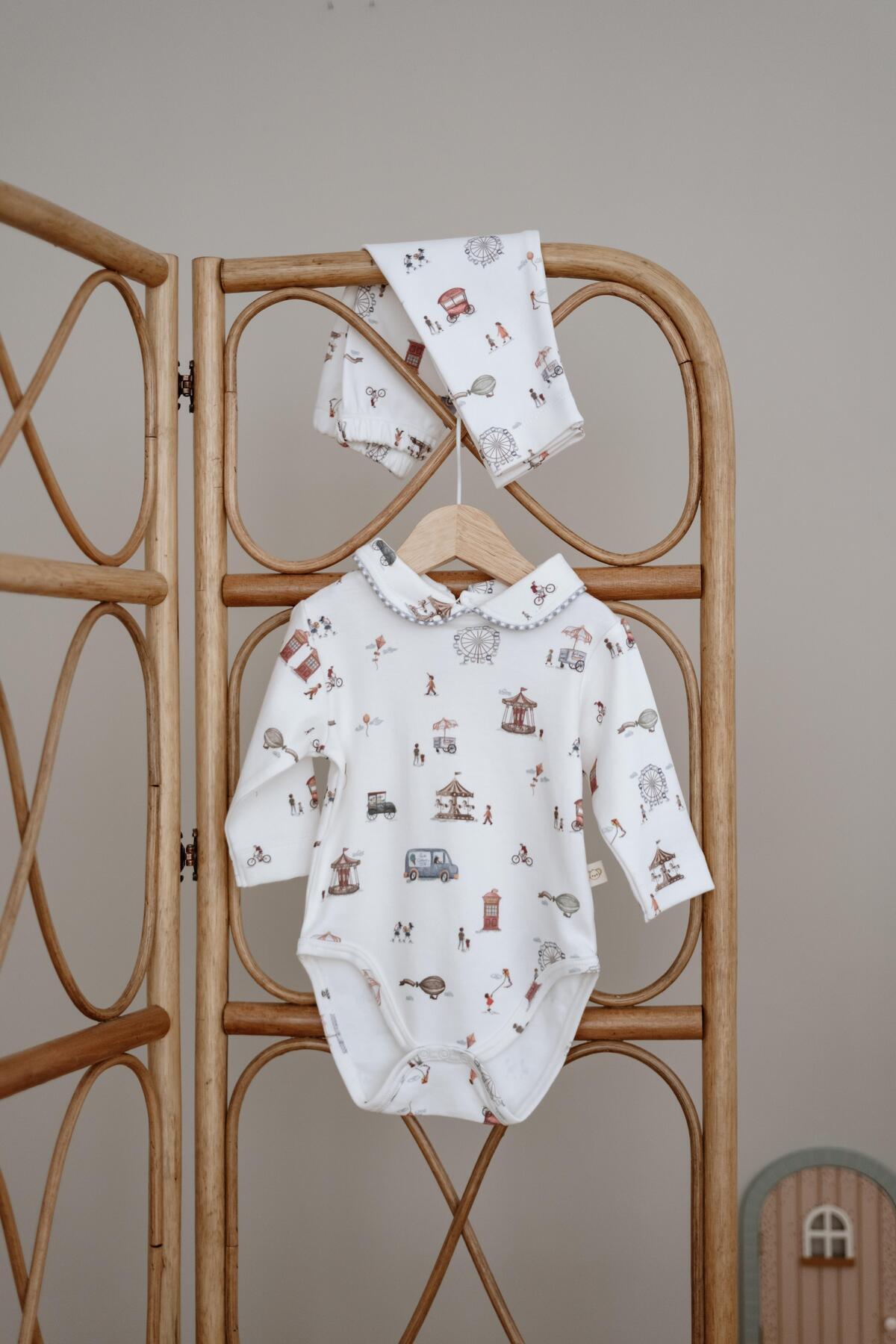 Puffy Sleep Amusement Park Series Bodysuit Tights Set