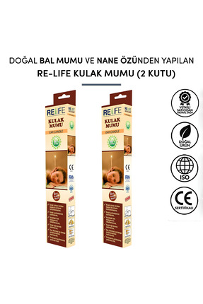 Relife 2 Kutu X Kulak Temizleme Mumu Çubuğu Ear Candle ( Bir Kutuda 2 Adet)
